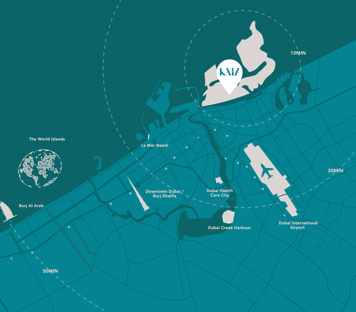 KAIA Residences location map